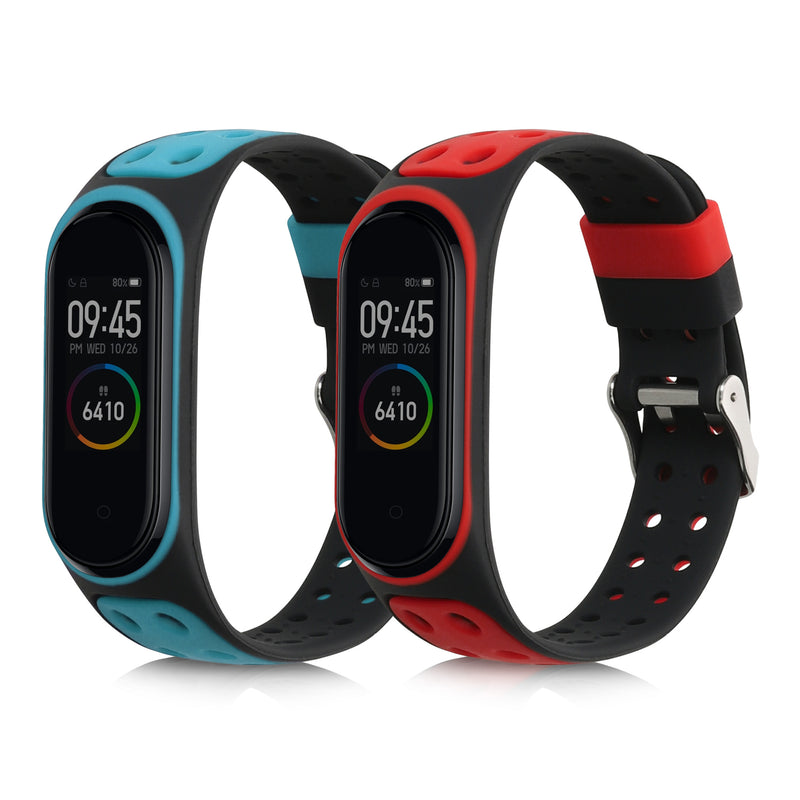 kwmobile Uhrenarmband für Xiaomi Mi Band 4 / Mi Band 3 Armband Fitnesstracker Band Set Ersatzarmband Smartwatch