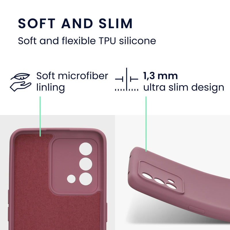 kwmobile Slim Case kompatibel mit Oppo A74 Hülle - Handyhülle aus Silikon