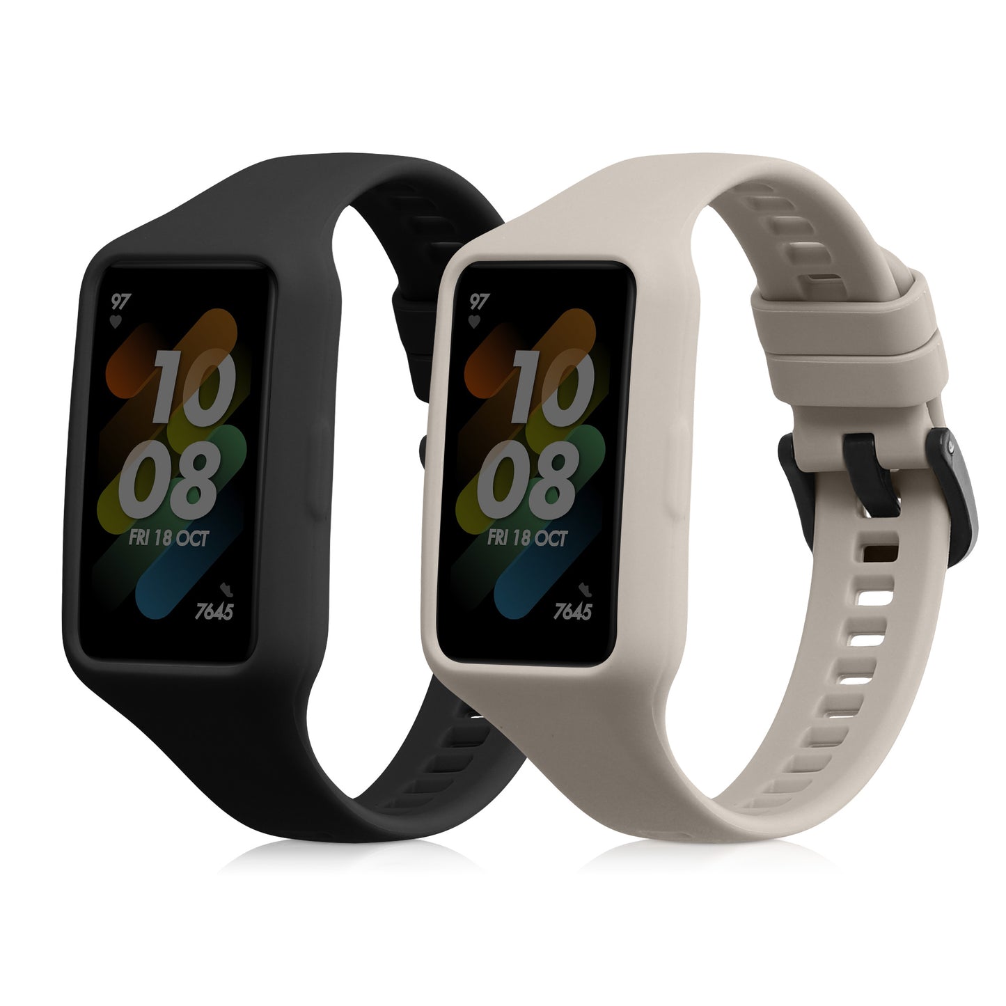 kwmobile Uhrenarmband für Huawei Band 7 / Band 6 / Honor Band 6 Armband Fitnesstracker Band Set Ersatzarmband Smartwatch