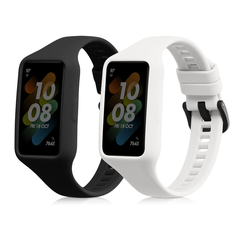 kwmobile Uhrenarmband für Huawei Band 7 / Band 6 / Honor Band 6 Armband Fitnesstracker Band Set Ersatzarmband Smartwatch