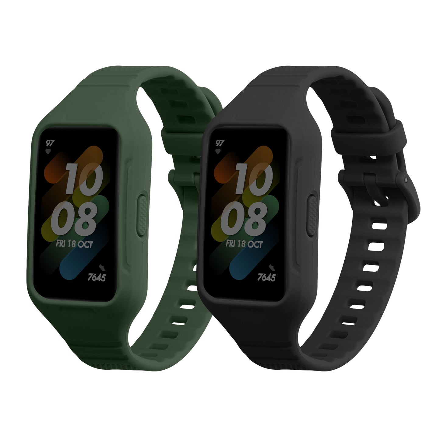 kwmobile Uhrenarmband für Huawei Band 7 / Band 6 / Honor Band 6 Armband Fitnesstracker Band Set Ersatzarmband Smartwatch