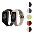 kwmobile 2x Uhrenarmband für Huawei Band 7 / Band 6 / Honor Band 6 Armband - Fitnesstracker Band Set aus TPU Silikon - Ersatzarmband Smartwatch - Schwarz Dunkelblau Schwarz  [dsg10]