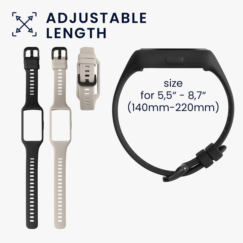 kwmobile Uhrenarmband für Huawei Band 7 / Band 6 / Honor Band 6 Armband Fitnesstracker Band Set Ersatzarmband Smartwatch