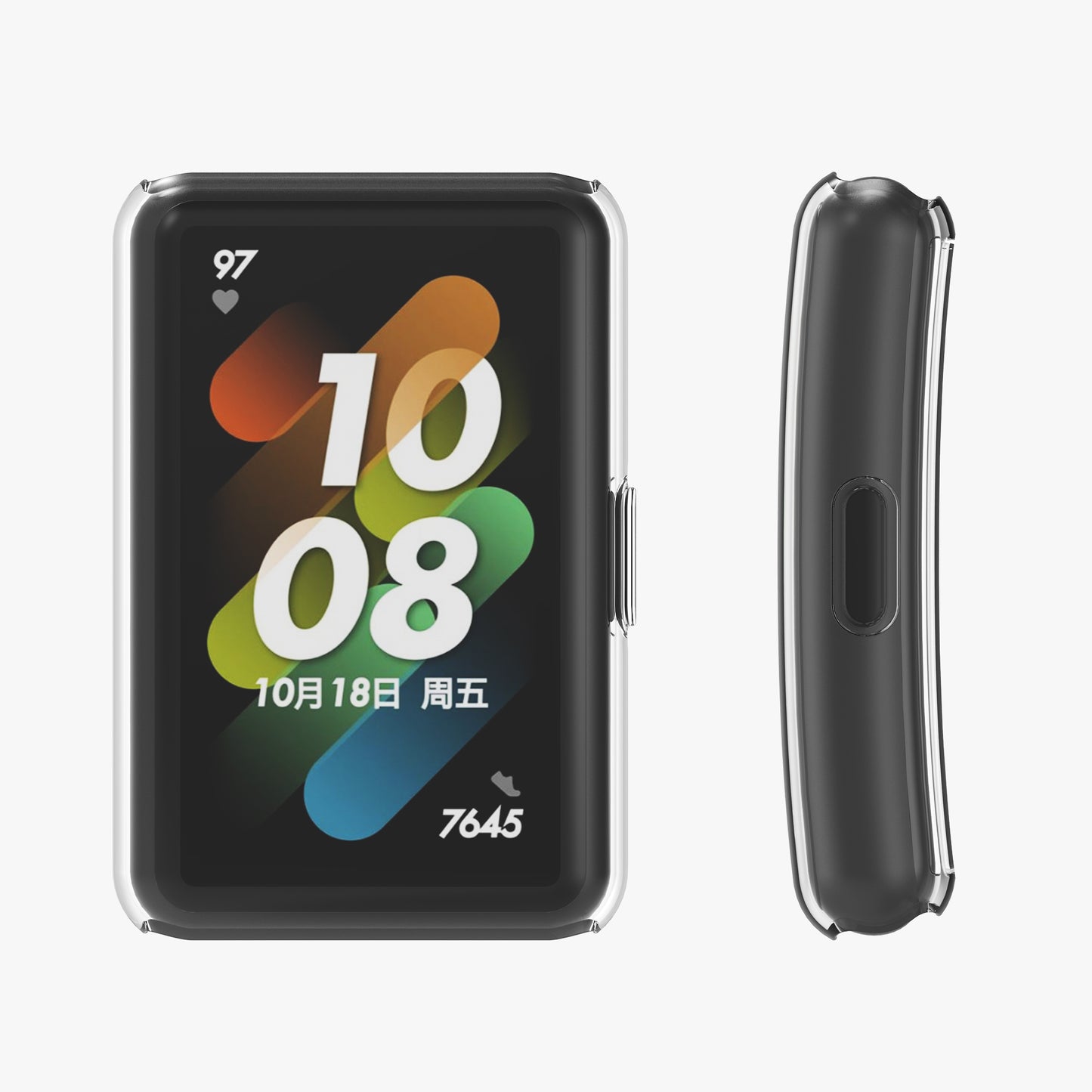 kwmobile Schutzhülle Fullbody Display Cover Set für HONOR Band 7 / Band 6 / Huawei Band 7 / Band 6