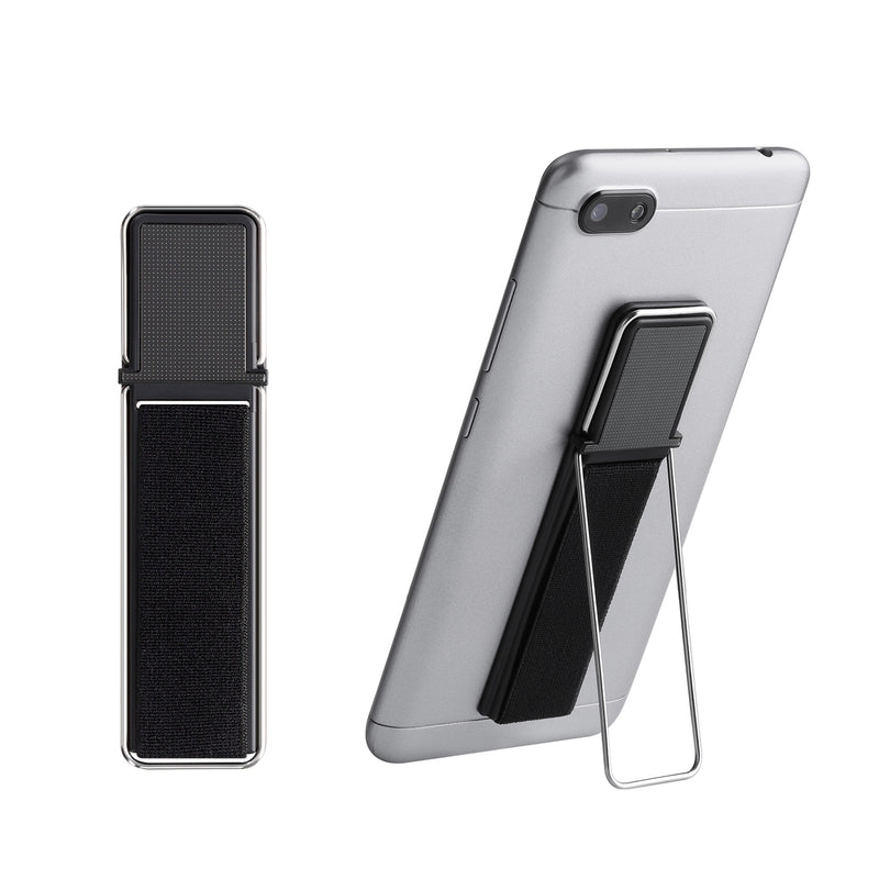kwmobile Smartphone Fingerhalter mit Standfunktion - Handy Halter Griff Halterung selbstklebend - kompatibel mit magnetischen Autohalterungen - für alle Handy Modelle