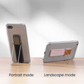 kwmobile Smartphone Fingerhalter mit Standfunktion - Handy Halter Griff Halterung selbstklebend - kompatibel mit magnetischen Autohalterungen - für alle Handy Modelle