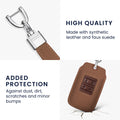 kwmobile Autoschlüssel Kunstleder Hülle kompatibel mit Renault 4-Tasten Smartkey Autoschlüssel (nur Keyless Go) - Schlüsselhülle Schlüssel Case - Cover