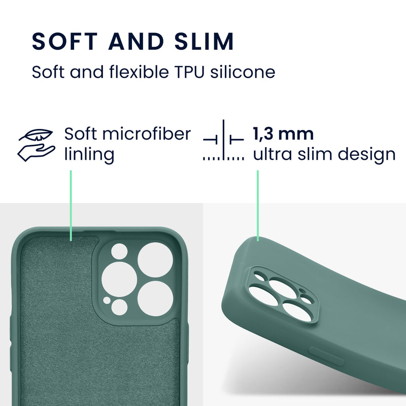 kwmobile Slim Case kompatibel mit Apple iPhone 13 Pro Max Hülle - Handyhülle aus Silikon