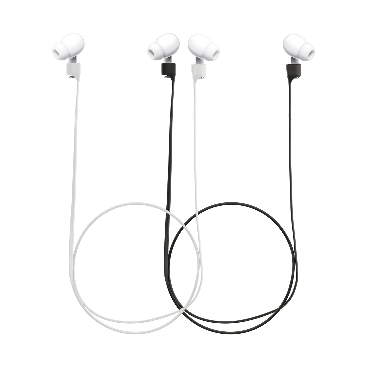 kwmobile Halteband Set magnetisch kompatibel mit Apple Airpods 1 / 2 / 3 / Pro 1 / Pro 2 Headphones