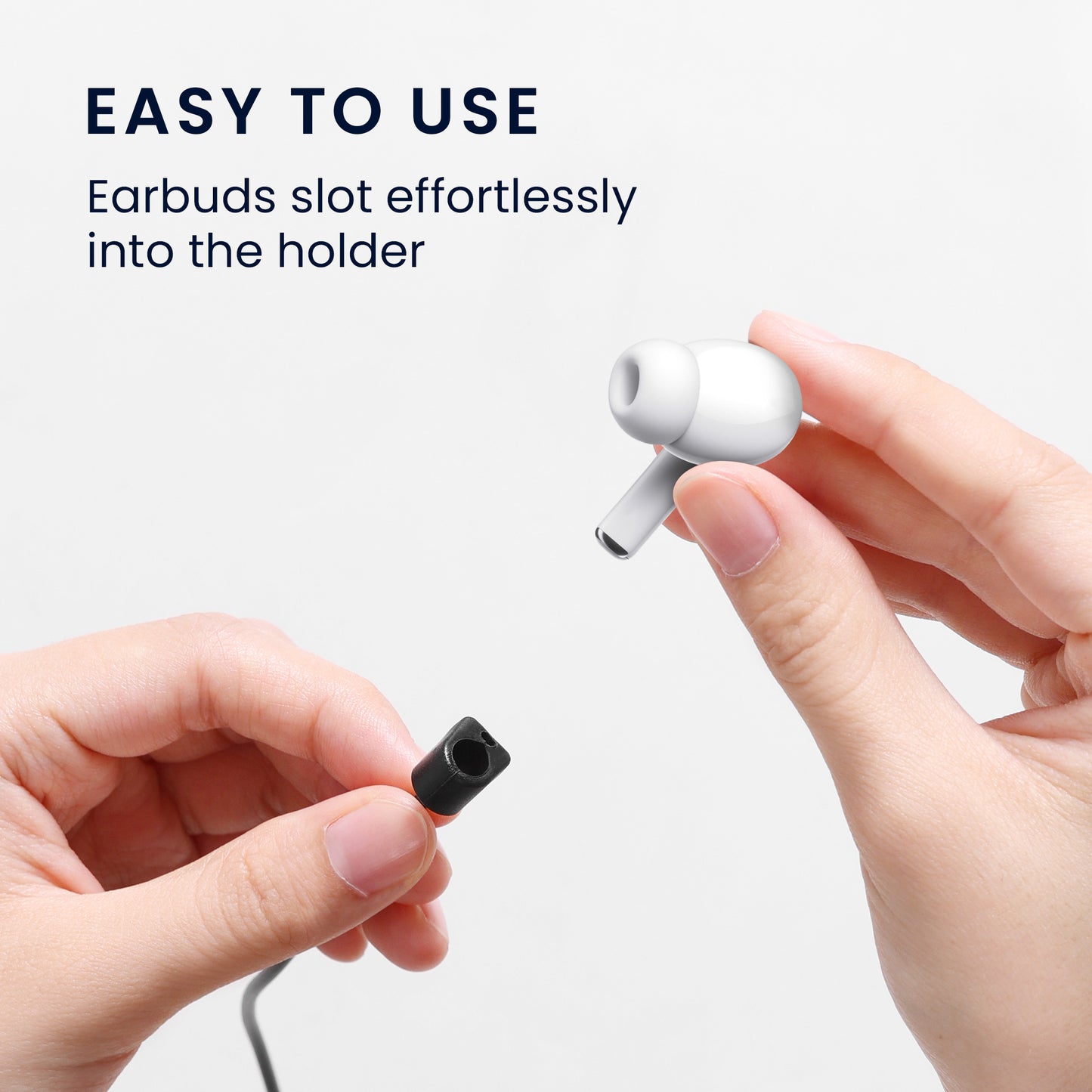 kwmobile Halteband Set magnetisch kompatibel mit Apple Airpods 1 / 2 / 3 / Pro 1 / Pro 2 Headphones