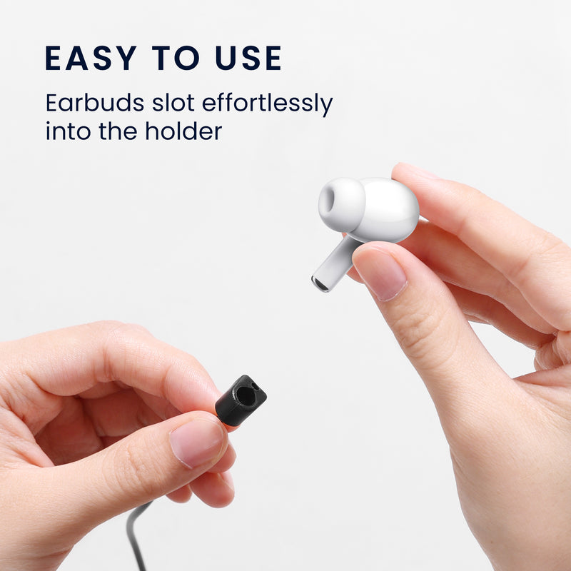 kwmobile Halteband Set magnetisch kompatibel mit Apple Airpods 1 / 2 / 3 / Pro 1 / Pro 2 Headphones