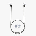 kwmobile Halteband Set magnetisch kompatibel mit Apple Airpods 1 / 2 / 3 / Pro 1 / Pro 2 Headphones
