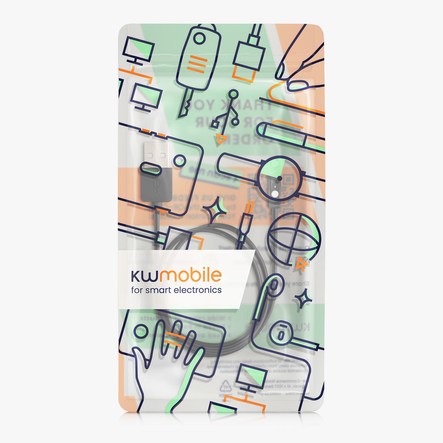 kwmobile kompatibel für XPLORA XGO 2 USB Ladekabel Charger für Smart Watch Fitnesstracker Ersatzkabel
