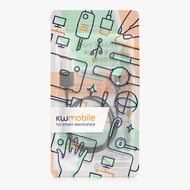 kwmobile kompatibel für XPLORA XGO 2 USB Ladekabel Charger für Smart Watch Fitnesstracker Ersatzkabel