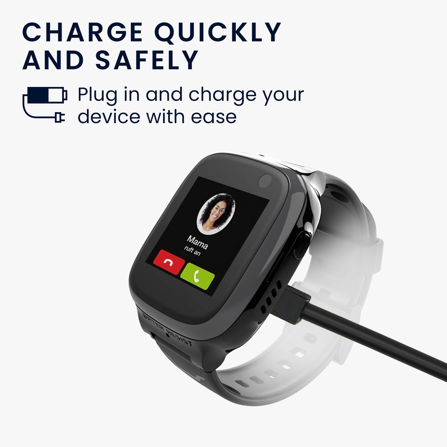 kwmobile kompatibel für XPLORA XGO 2 USB Ladekabel Charger für Smart Watch Fitnesstracker Ersatzkabel
