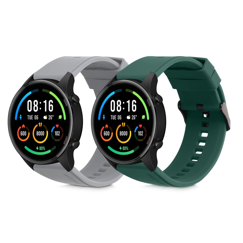 kwmobile Sportarmband kompatibel mit Xiaomi Watch S4/S4 Sport/S3/S2/Watch S1 Active/Redmi Watch 5 Active Armband Fitnesstracker Band Set