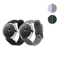 kwmobile 2x Uhrenarmband für Withings ScanWatch 42mm / Steel HR 40mm / ScanWatch Horizon Armband - Fitnesstracker Band Set aus TPU Silikon - Ersatzarmband Smartwatch - Schwarz Dunkelblau Schwarz  [dsg04]