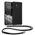 kwmobile Necklace Case kompatibel mit Huawei Mate 20 Pro Hülle - Cover mit Kordel zum Umhängen - Silikon Schutzhülle