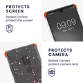 kwmobile Necklace Case kompatibel mit Huawei Mate 20 Hülle Silikon Cover mit Handykette Kirschblütenblätter