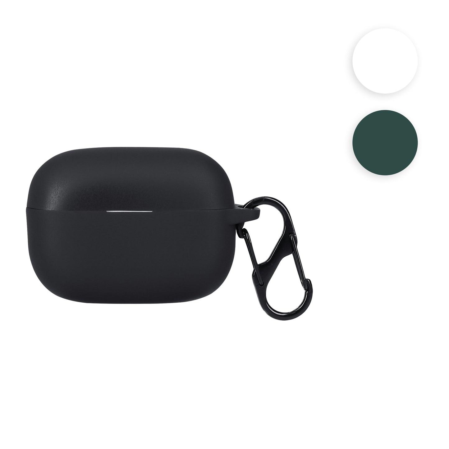 kwmobile Hülle kompatibel mit Sony LinkBuds S Kopfhörer - Silikon Schutzhülle Etui Case Cover Schoner in Dunkelgrün Dunkelgrün  