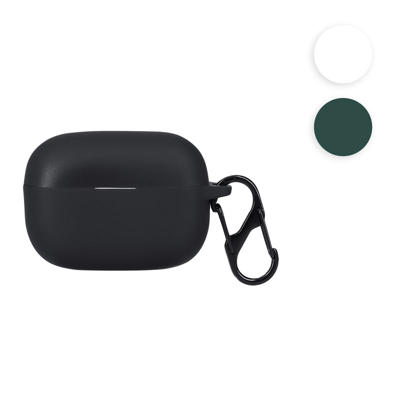 kwmobile Hülle kompatibel mit Sony LinkBuds S Kopfhörer - Silikon Schutzhülle Etui Case Cover Schoner in Dunkelgrün Dunkelgrün  