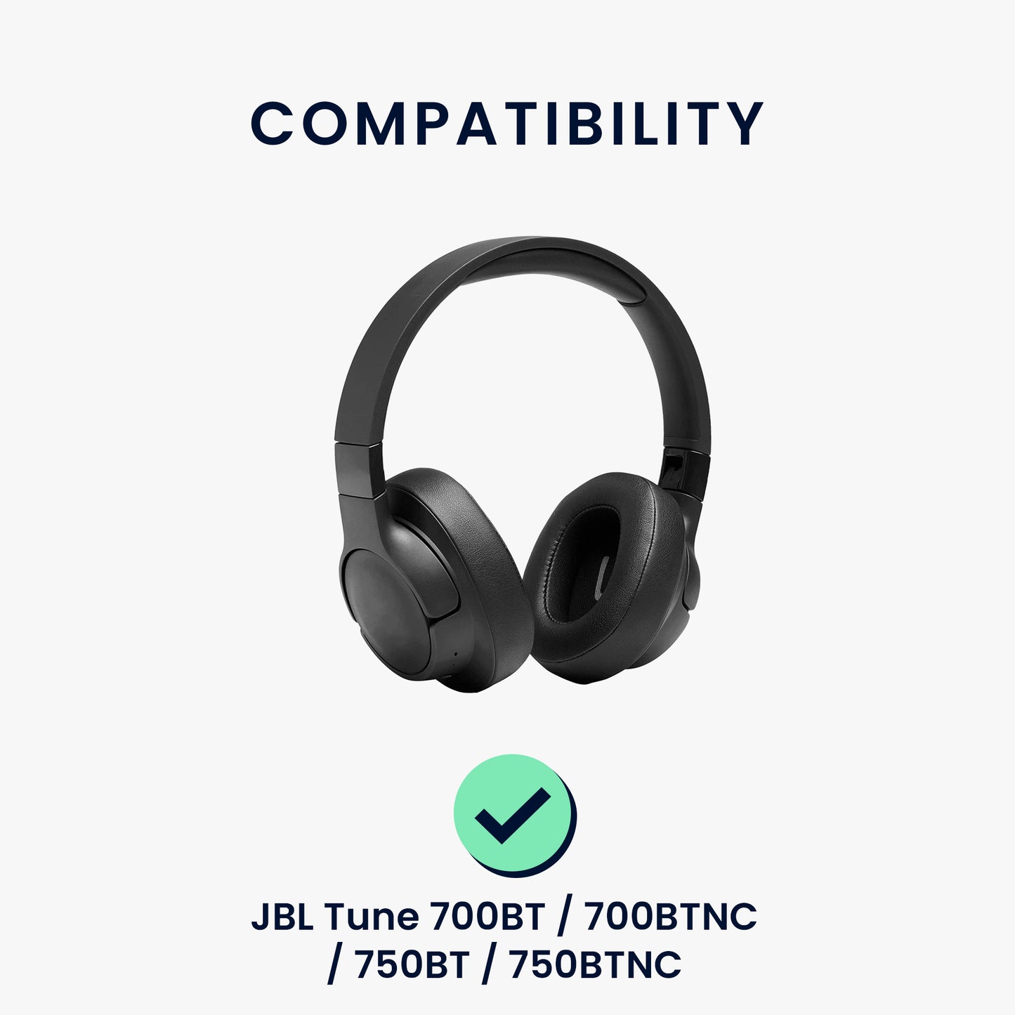 kwmobile Ohr Polster für JBL Tune 700BT / 700BTNC / 750BT / 750BTNC Ohrpolster Ersatz Ohrpolster Kopfhörer Ersatzteile Kopfhörer Ersatzpolster für Over Ear Headphones