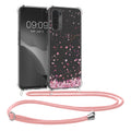 kwmobile Necklace Case kompatibel mit Oppo A74 (5G) / A54 (5G) Hülle Silikon Cover mit Handykette