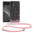 kwmobile Necklace Case kompatibel mit Oppo A74 (5G) / A54 (5G) Hülle Silikon Cover mit Handykette