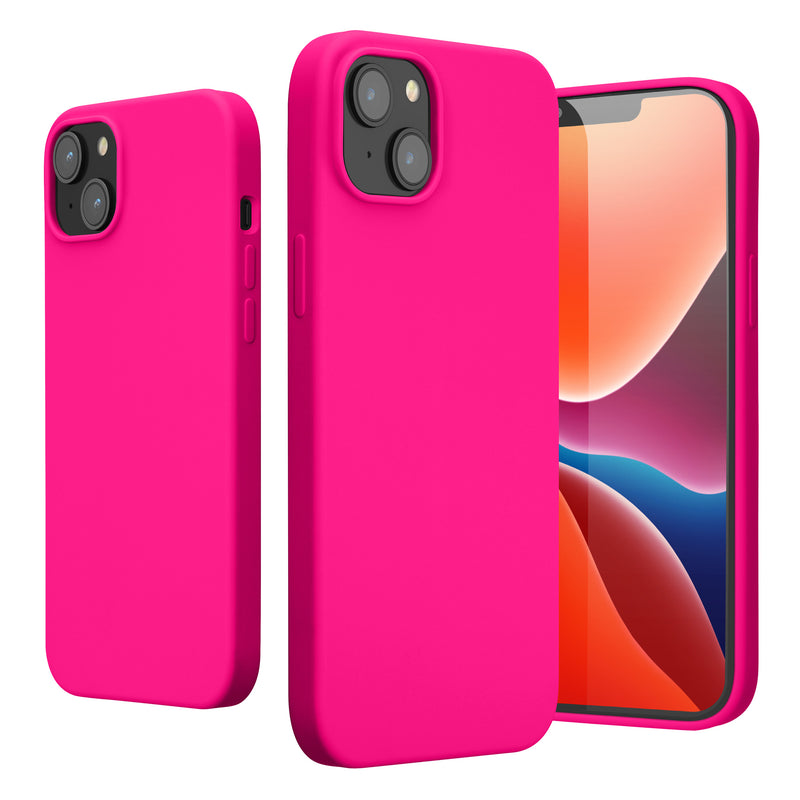 kwmobile Handyhülle für iPhone 14 Plus Case - Hülle Silikon - kabelloses Laden