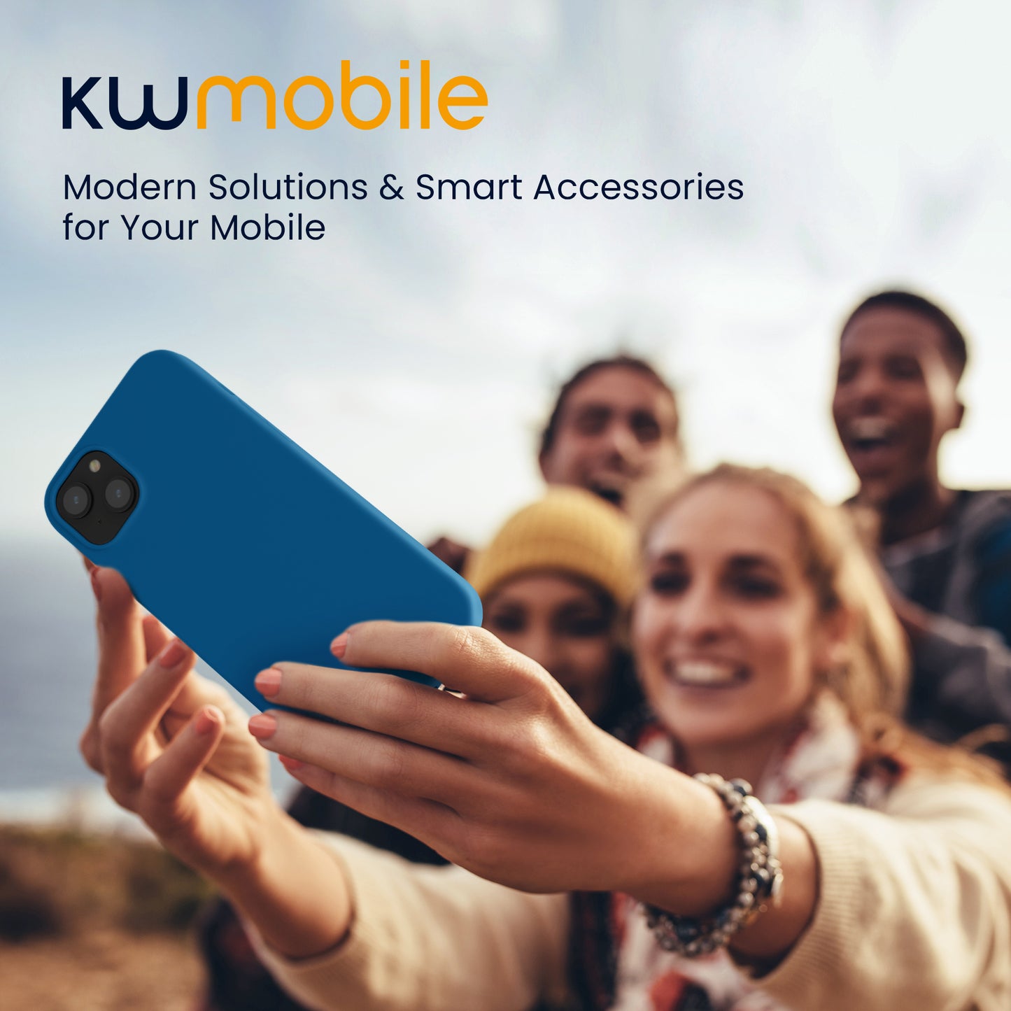 kwmobile Handyhülle für iPhone 14 Plus Case - Hülle Silikon - kabelloses Laden