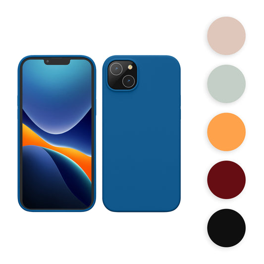 kwmobile Handyhülle für iPhone 14 Plus Hülle, für iPhone 14 Plus Case - Hülle Silikon - kabelloses Laden - Neon Koralle Neon Koralle  