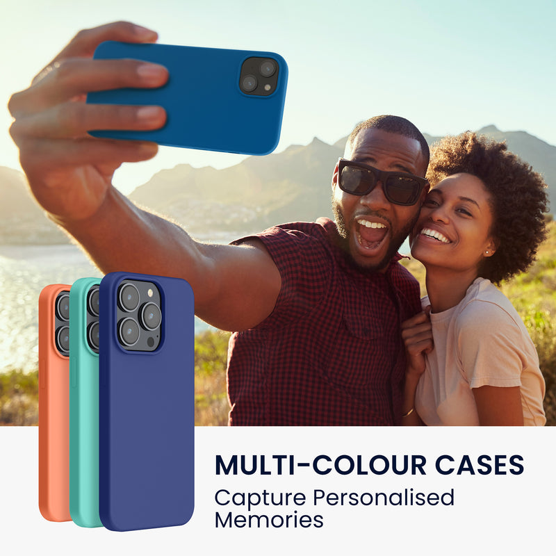 kwmobile Handyhülle für iPhone 14 Plus Case - Hülle Silikon - kabelloses Laden