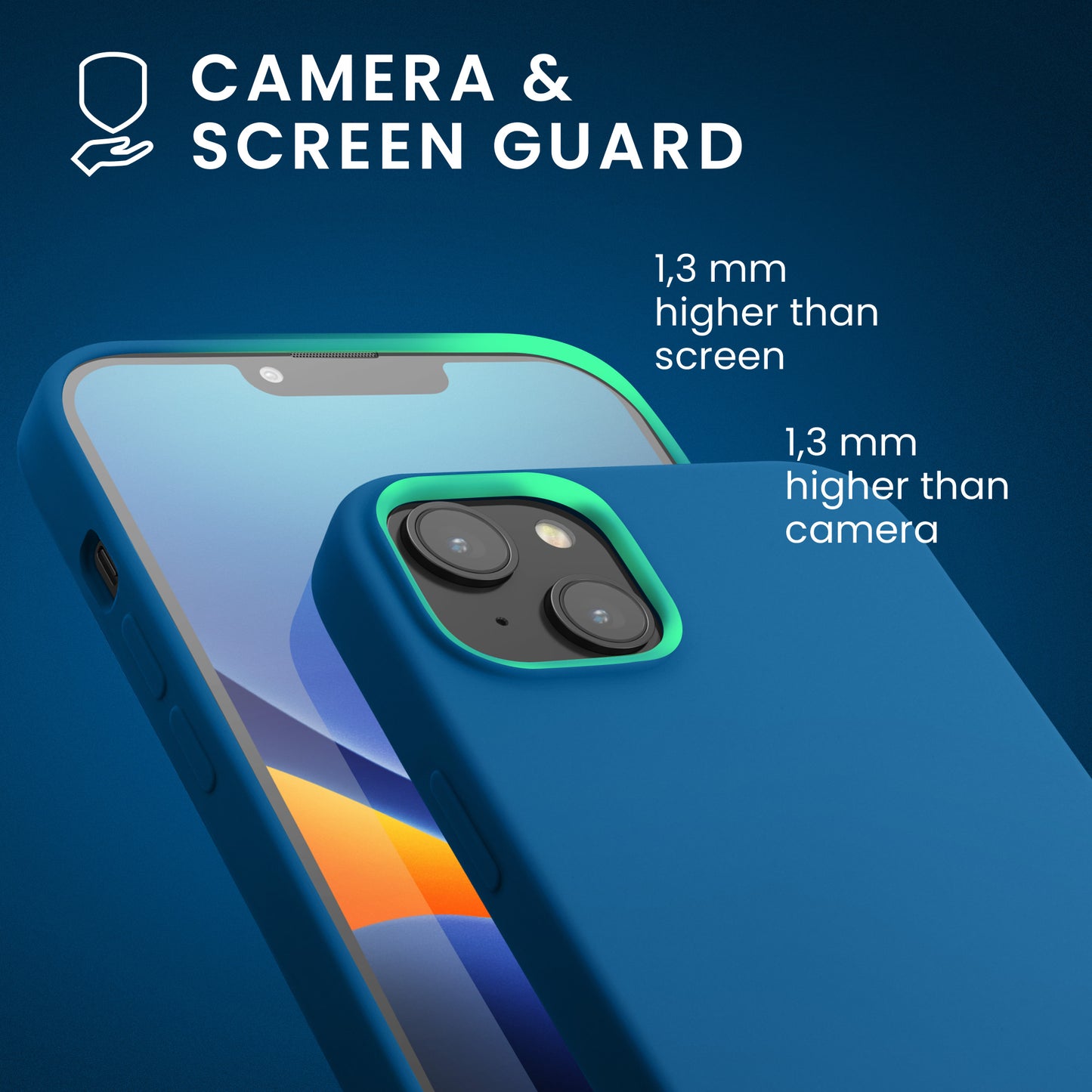 kwmobile Handyhülle für iPhone 14 Plus Case - Hülle Silikon - kabelloses Laden