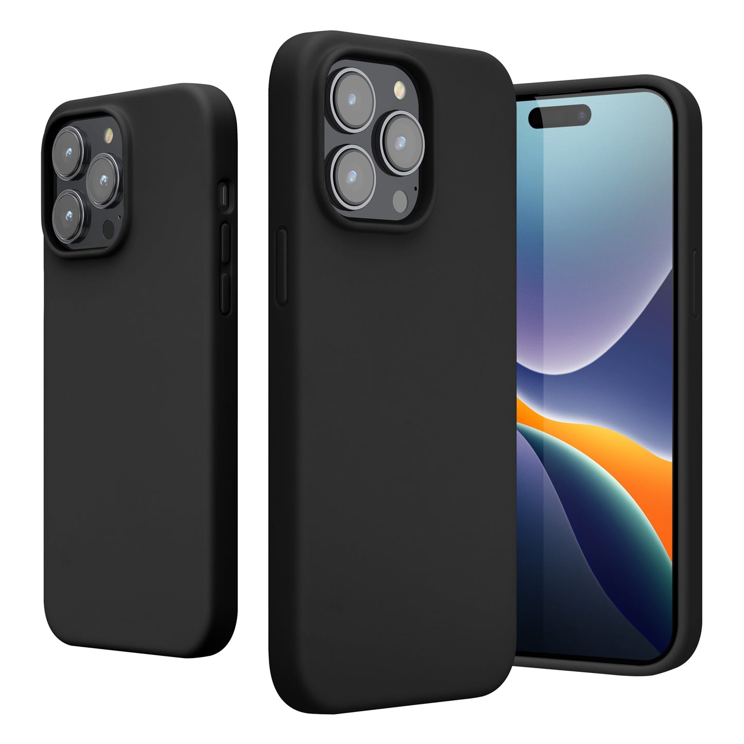 kwmobile Handyhülle für iPhone 14 Pro Max Case - Hülle Silikon - kabelloses Laden