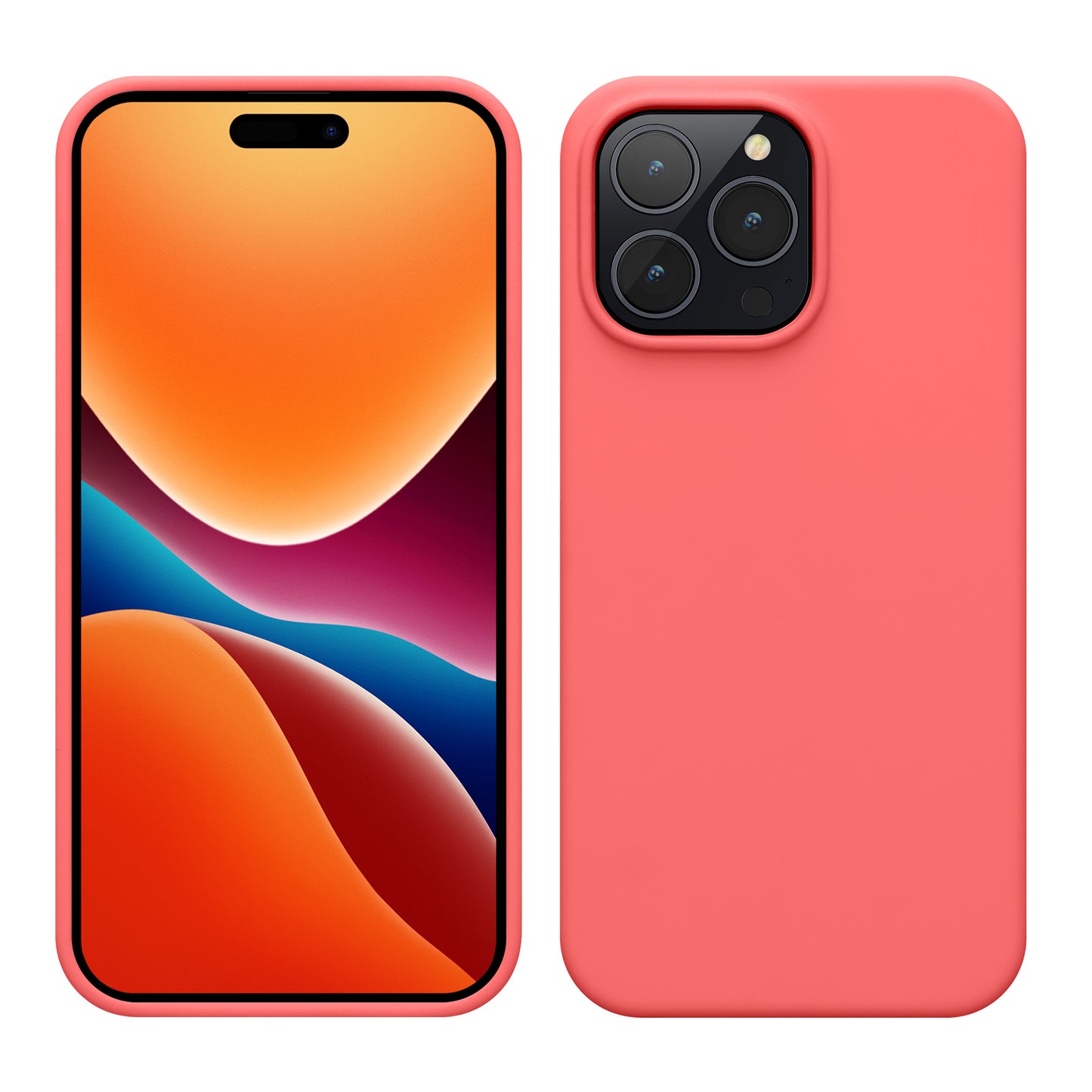 kwmobile Handyhülle für iPhone 14 Pro Max Case - Hülle Silikon - kabelloses Laden
