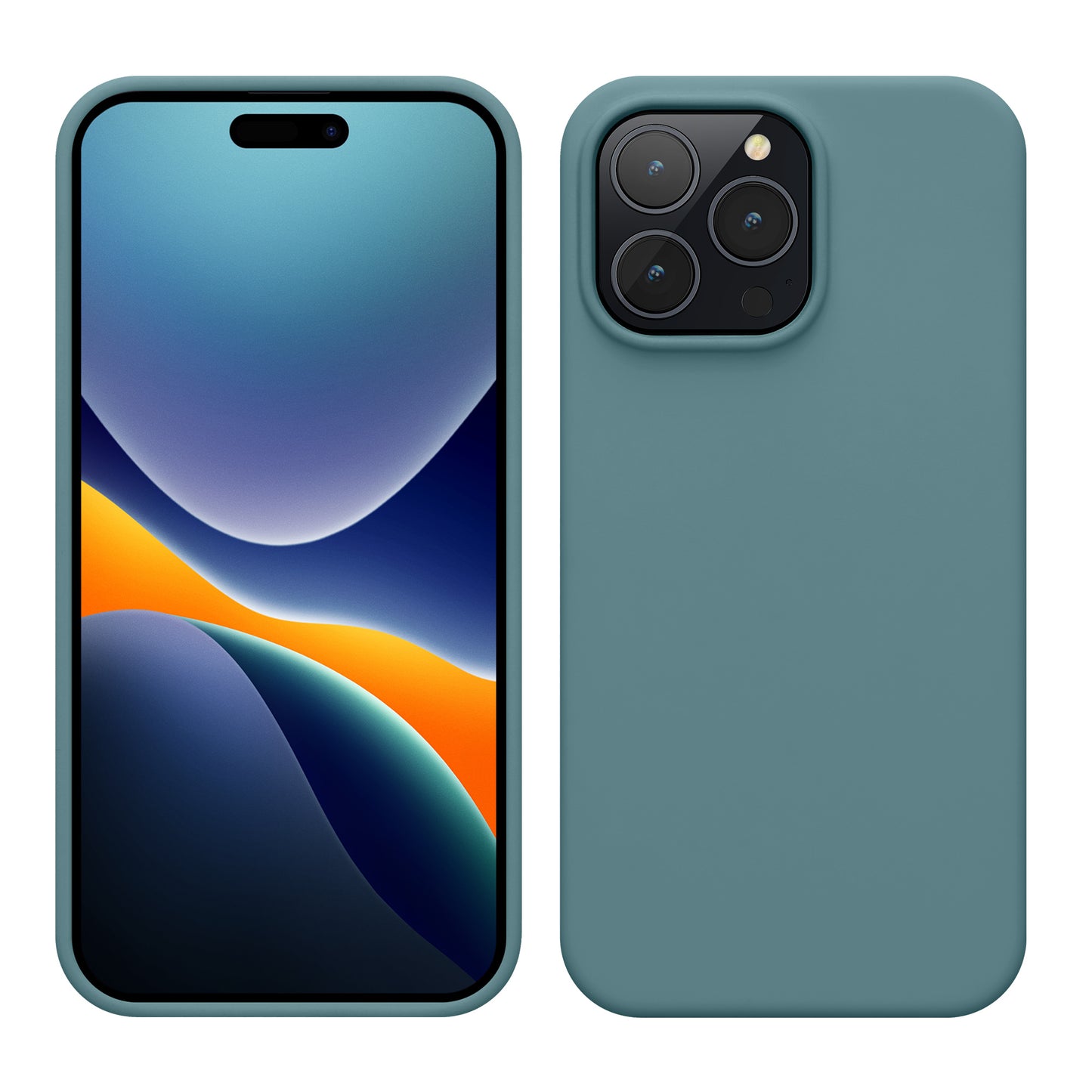 kwmobile Handyhülle für iPhone 14 Pro Max Case - Hülle Silikon - kabelloses Laden