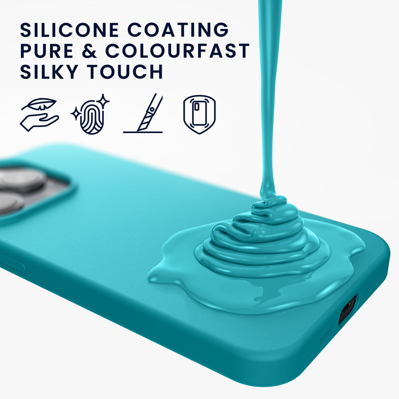 kwmobile Handyhülle für iPhone 14 Pro Max Case - Hülle Silikon - kabelloses Laden
