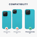 kwmobile Handyhülle für iPhone 14 Pro Max Case - Hülle Silikon - kabelloses Laden