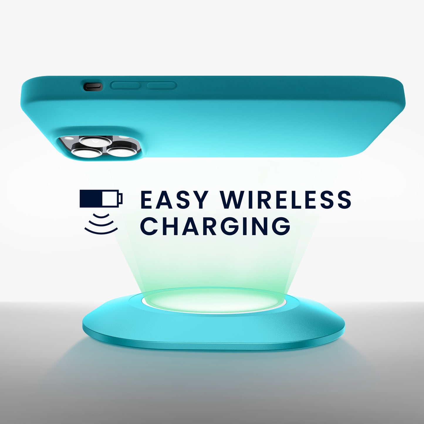 kwmobile Handyhülle für iPhone 14 Pro Max Case - Hülle Silikon - kabelloses Laden