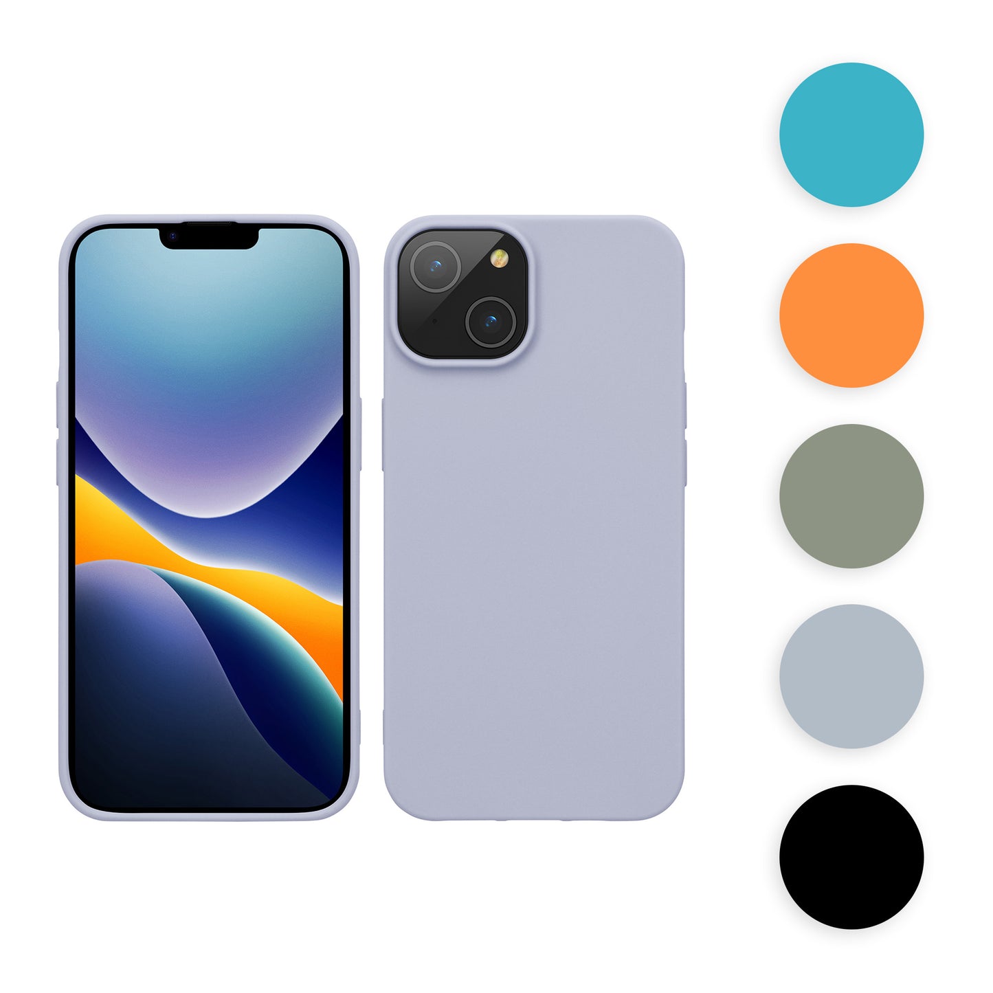 kwmobile Hülle für das iPhone 14 Hülle - weiche und schlanke TPU Silikon Handyhülle - stoßabsorbierendes flexibles Case - kabelloses Laden - Beige matt Beige matt  