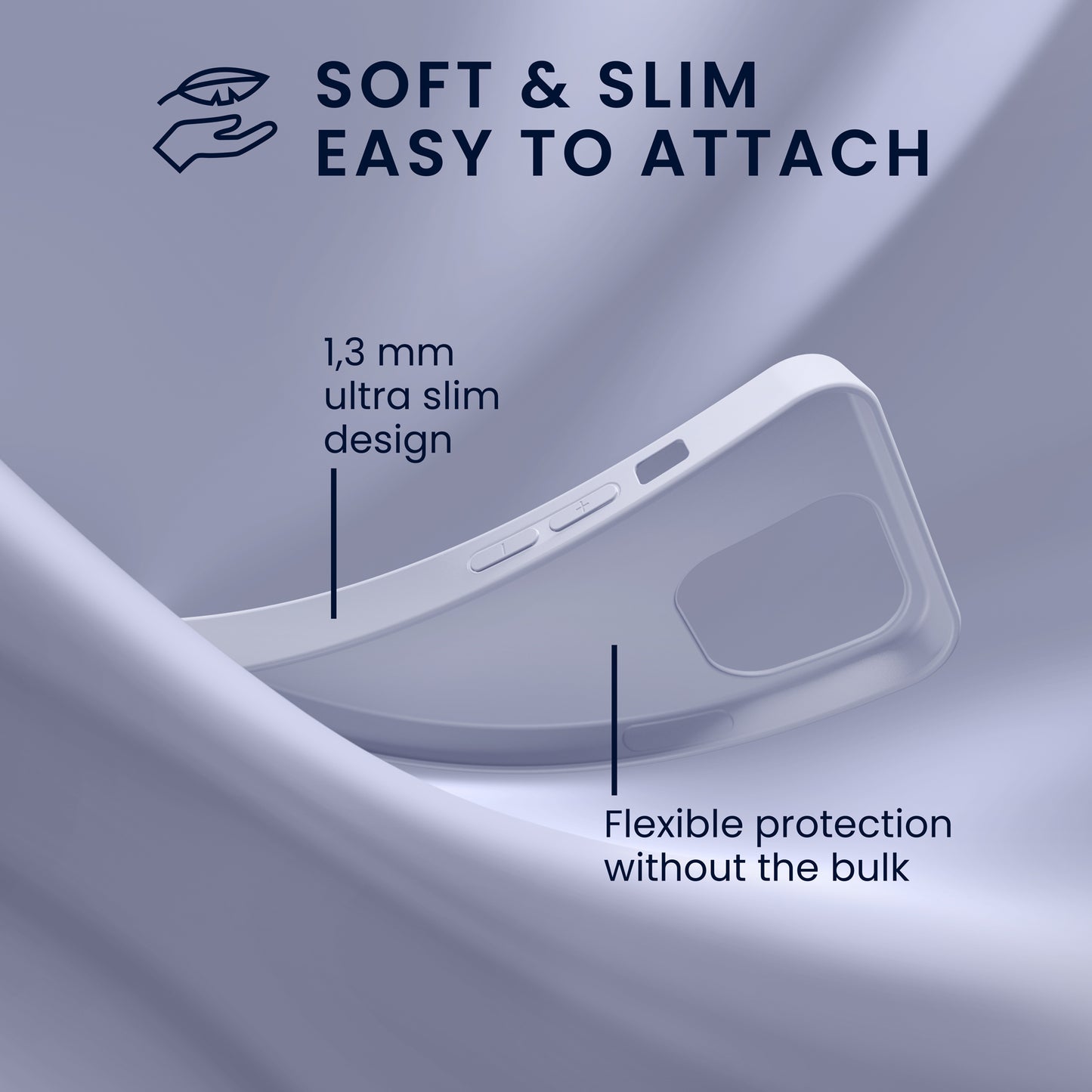 kwmobile Hülle für das iPhone 14 Hülle - weiche und schlanke Silikon Handyhülle - stoßabsorbierendes flexibles Case - kabelloses Laden