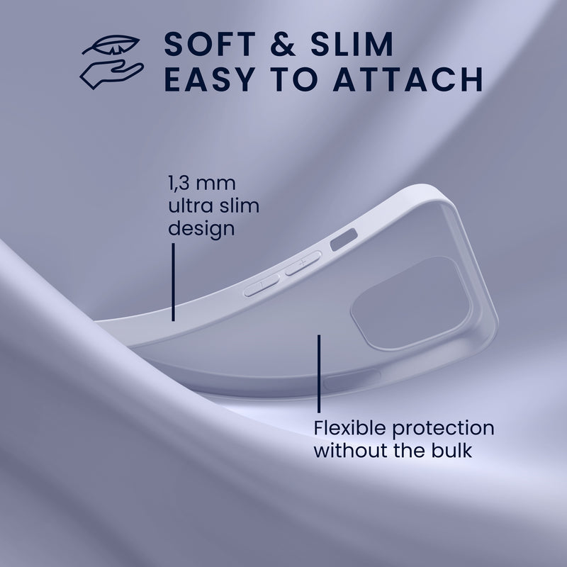 kwmobile Hülle für das iPhone 14 Hülle - weiche und schlanke Silikon Handyhülle - stoßabsorbierendes flexibles Case - kabelloses Laden