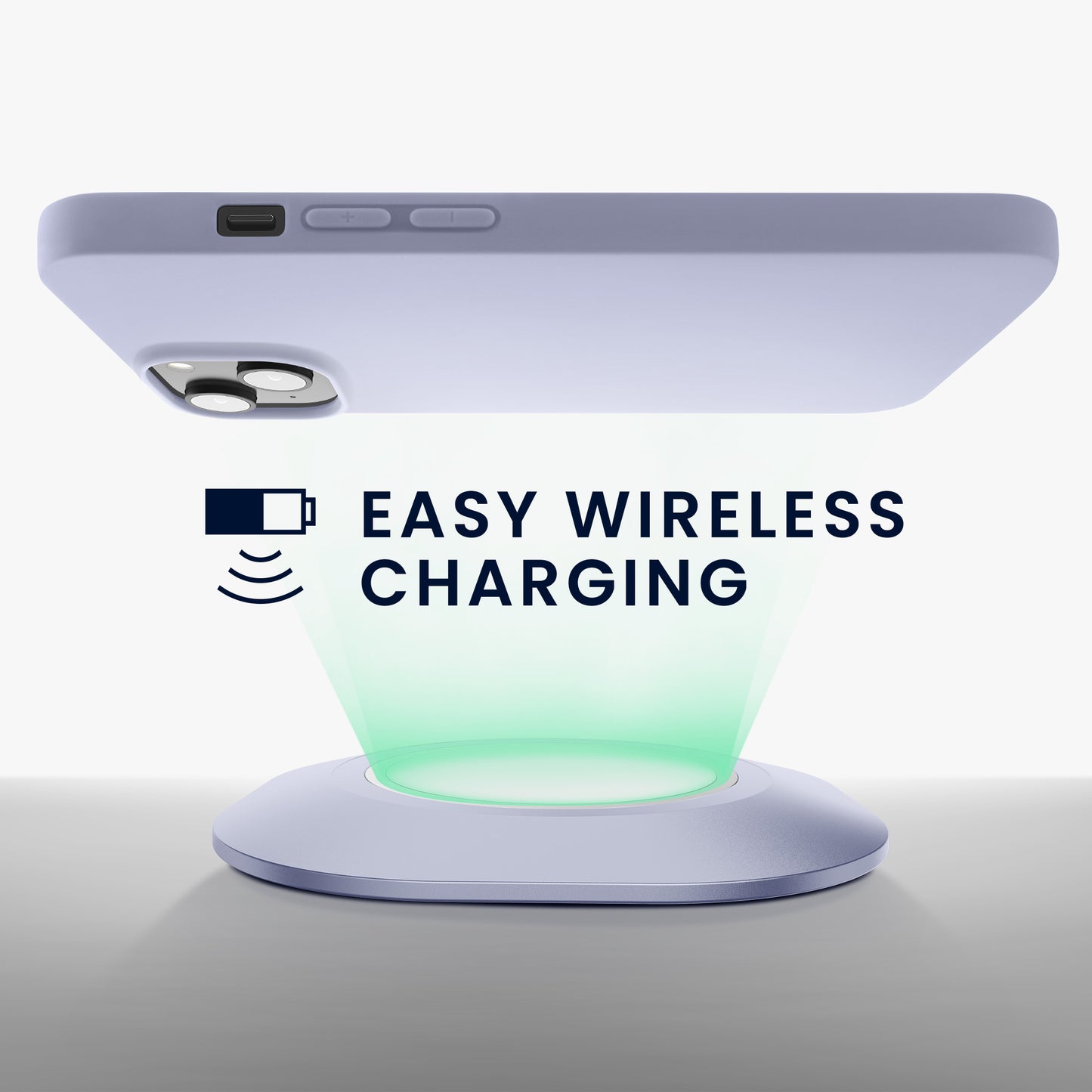 kwmobile Hülle für das iPhone 14 Hülle - weiche und schlanke Silikon Handyhülle - stoßabsorbierendes flexibles Case - kabelloses Laden