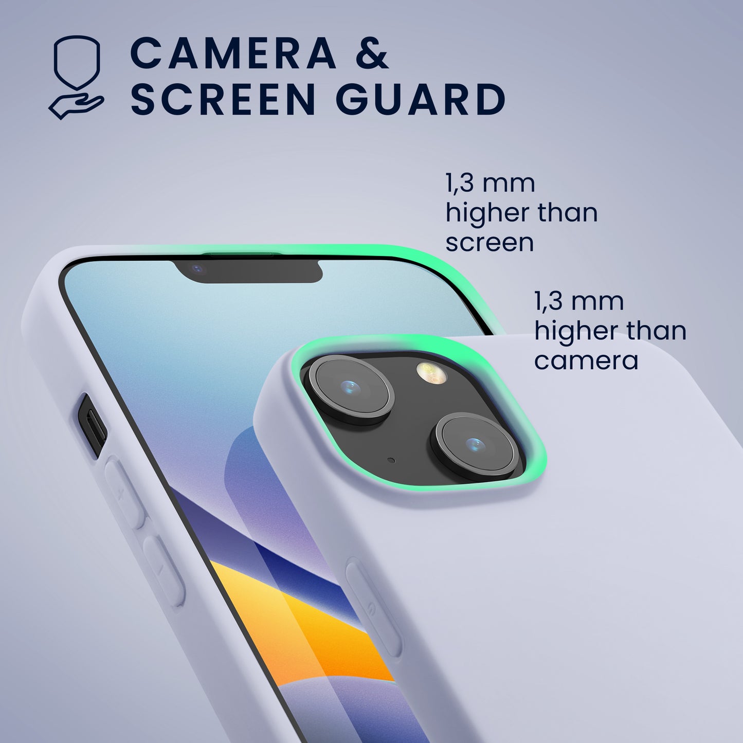 kwmobile Hülle für das iPhone 14 Hülle - weiche und schlanke Silikon Handyhülle - stoßabsorbierendes flexibles Case - kabelloses Laden