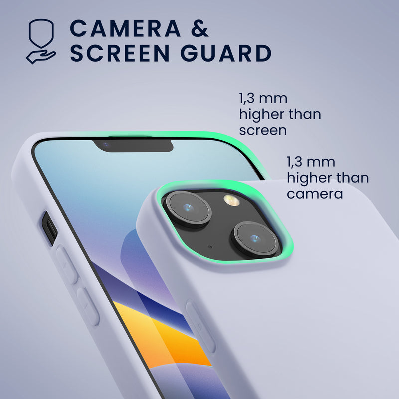 kwmobile Hülle für das iPhone 14 Hülle - weiche und schlanke Silikon Handyhülle - stoßabsorbierendes flexibles Case - kabelloses Laden