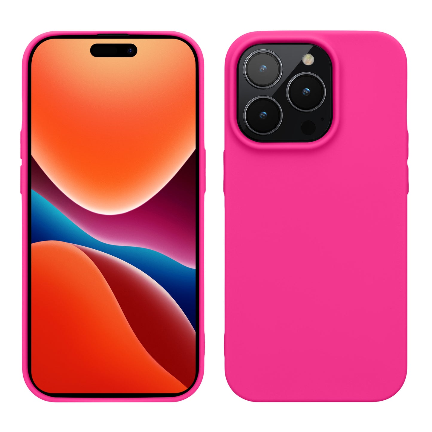 kwmobile Hülle für das iPhone 14 Pro Hülle - weiche und schlanke Silikon Handyhülle - stoßabsorbierendes flexibles Case - kabelloses Laden