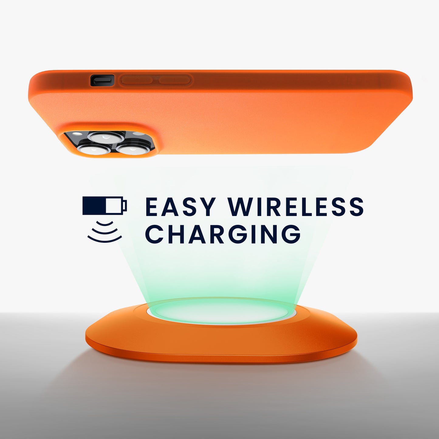 kwmobile Hülle für das iPhone 14 Pro Hülle - weiche und schlanke Silikon Handyhülle - stoßabsorbierendes flexibles Case - kabelloses Laden