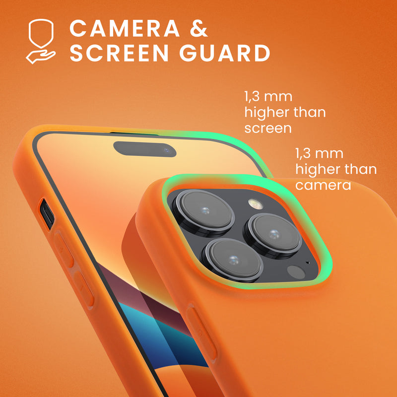 kwmobile Hülle für das iPhone 14 Pro Hülle - weiche und schlanke Silikon Handyhülle - stoßabsorbierendes flexibles Case - kabelloses Laden