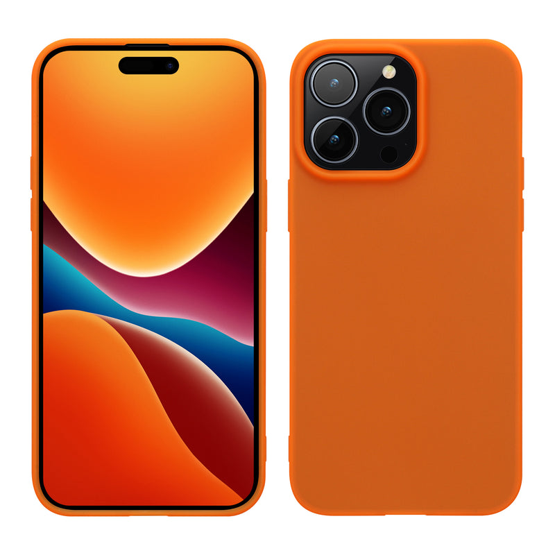 kwmobile Hülle für das iPhone 14 Pro Max Hülle - weiche und schlanke Silikon Handyhülle - stoßabsorbierendes flexibles Case - kabelloses Laden