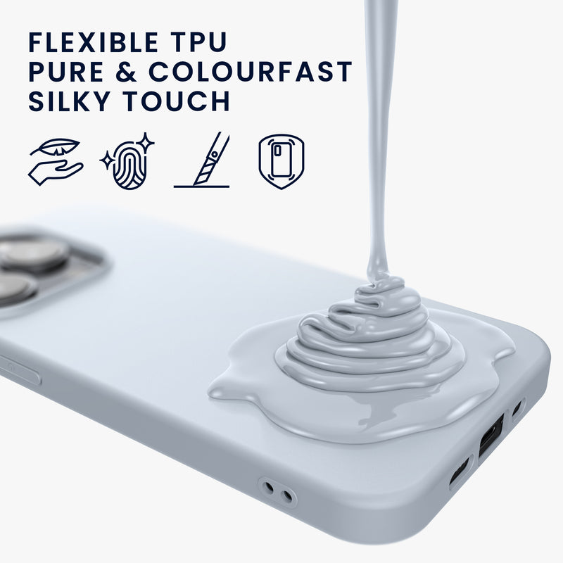 kwmobile Hülle für das iPhone 14 Pro Max Hülle - weiche und schlanke Silikon Handyhülle - stoßabsorbierendes flexibles Case - kabelloses Laden